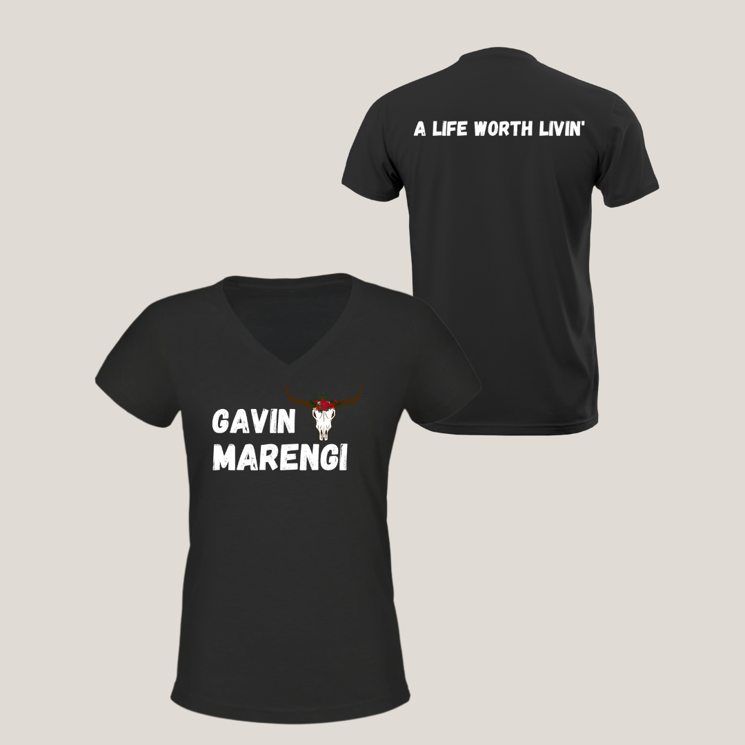 ORIGINAL Gavin Marengi A Life Worth Livin' V-Neck